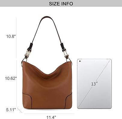 Medium Hobo Bags for Women Top Handle Satchel Shoulder Purse Bucket Handbag